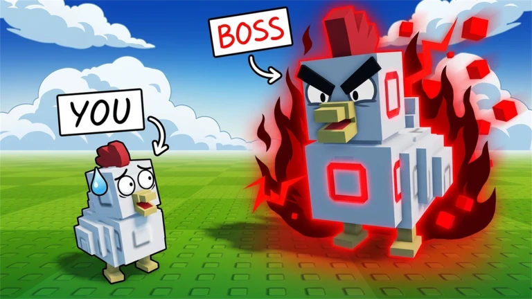 Grow a Chicken Fighter - official You vs Boss gameplay screenshot for guides